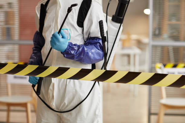 Professional Biohazard Cleanup technician working in Woodbine, IA